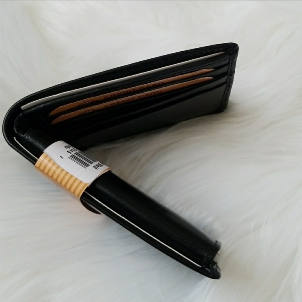 Black Leather Wallet - Picture 3 of 5